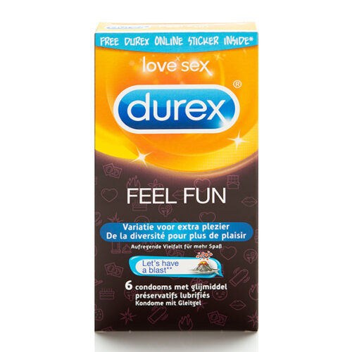 Durex kondomer 6 stk. Feel fun